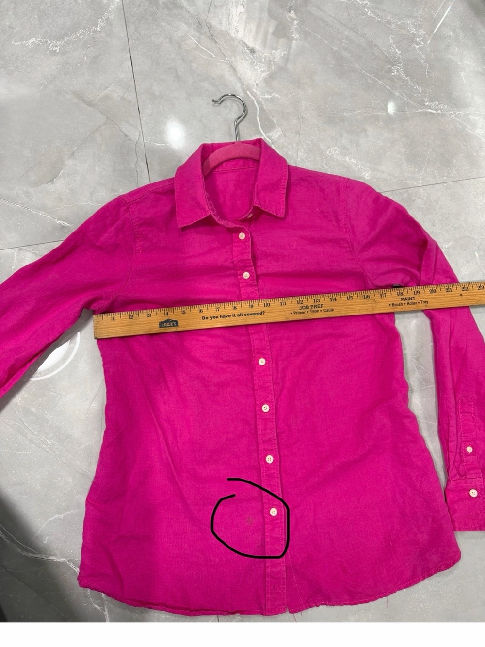 Bright Fuchsia Button-Up Shirt - Picture 5 of 5